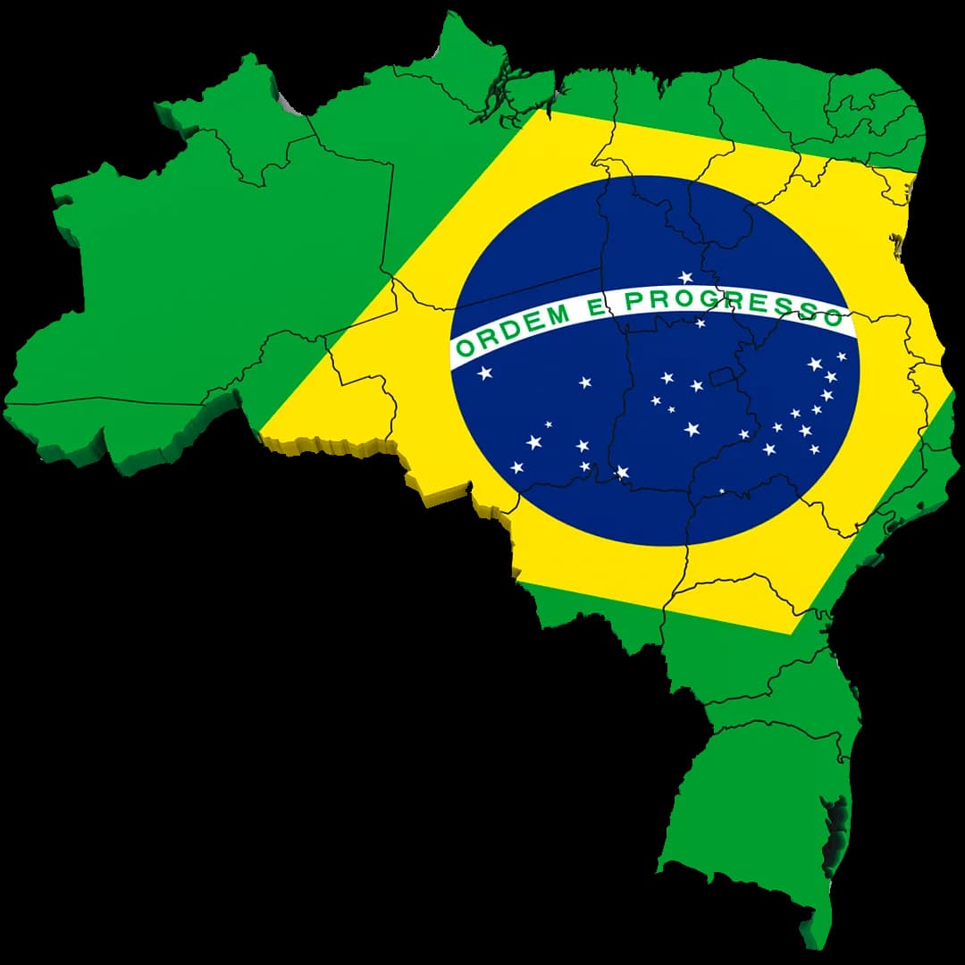 Mapa do Brasil — atendimento nacional da A Ideal